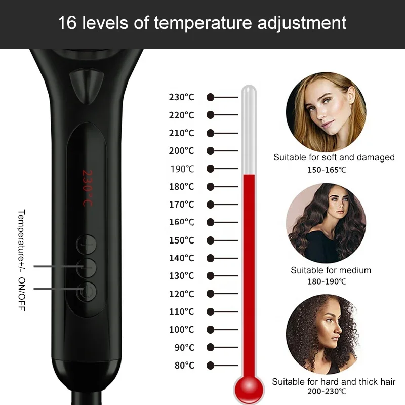 LED Negative Ion Straight Hair Straightener Brush Hot Electric Beard Straightener Comb PA46 Colors