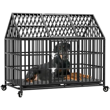 54\'\' Indestructible Heavy Duty Dog Crate, Extra Large 1