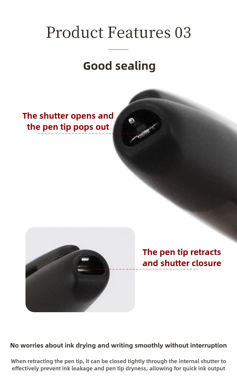 Jinhao 20 reservoarpenna med infällbar spets och bläckkonverter_voghion.com