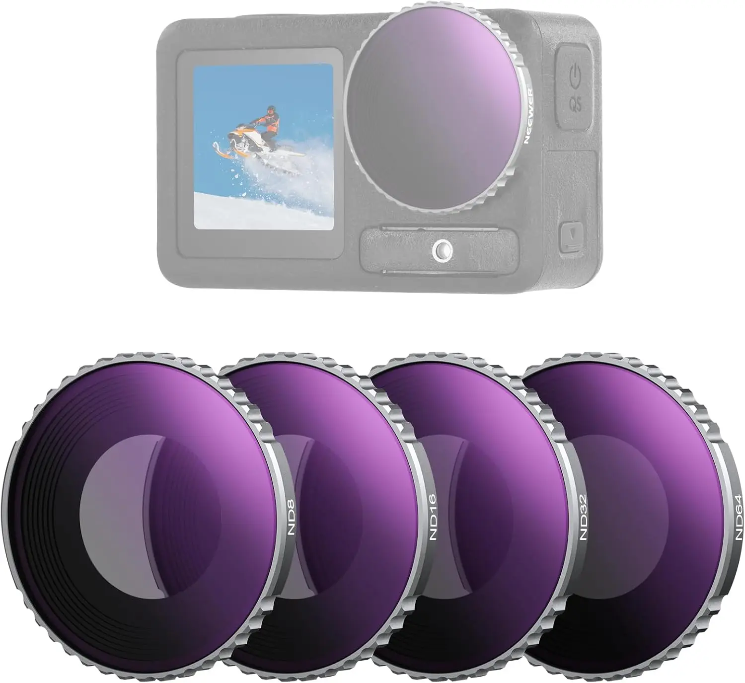 NEEWER ND Filter Set For DJI Osmo 5 Pro/4 Action 5 Pro Action Camera Accessories Multicoated HD Optical Glass