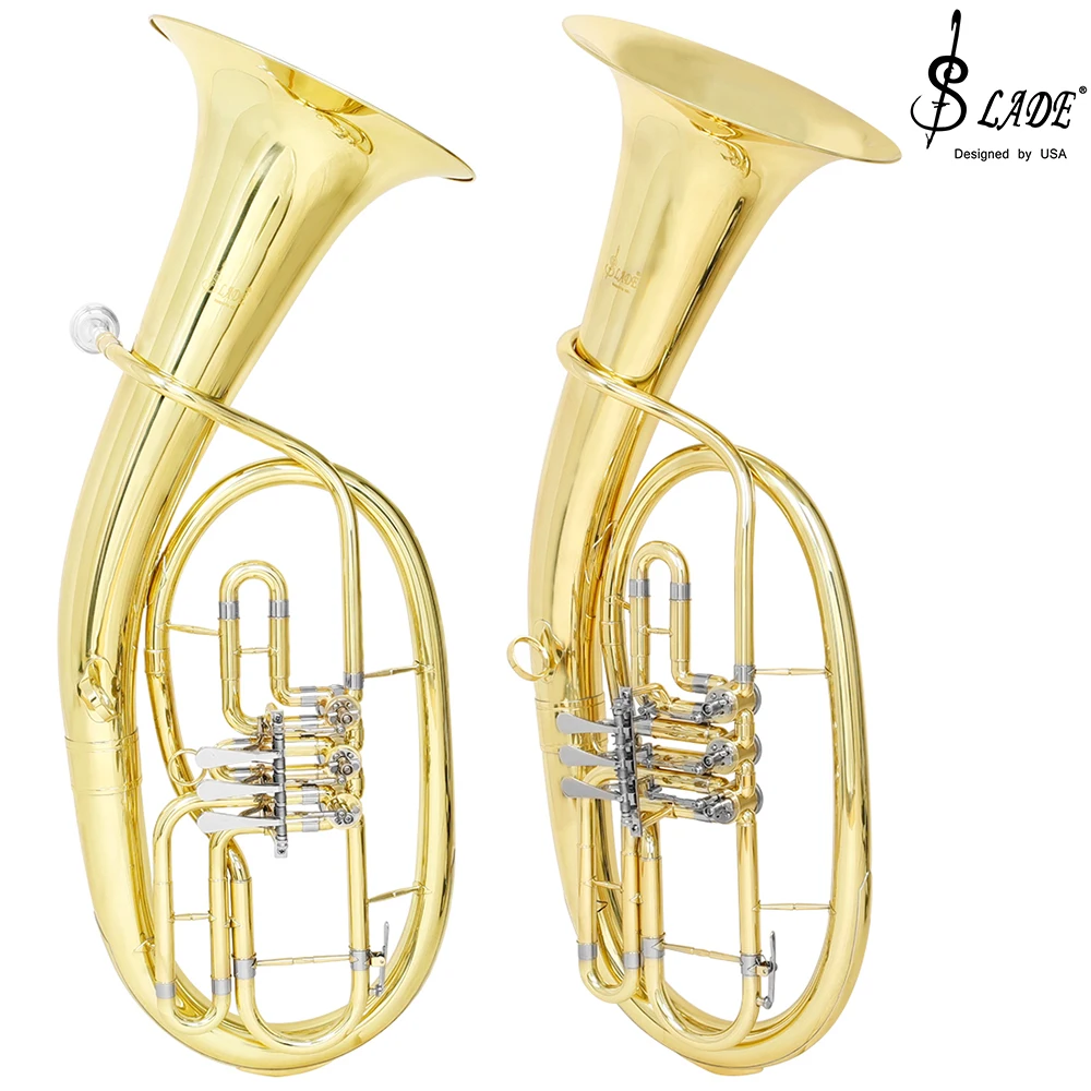 SLADE Triple Key Flat Tenor Number Brass Material Brass Instrument Number for Beginner Level Exam Band Performance