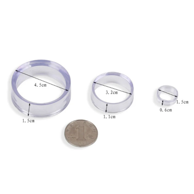 1/10PCS  Acrylic Clear Display Stand Sphere Holder For Crystal Ball Base Pedestal Support Decor Pedestal 6