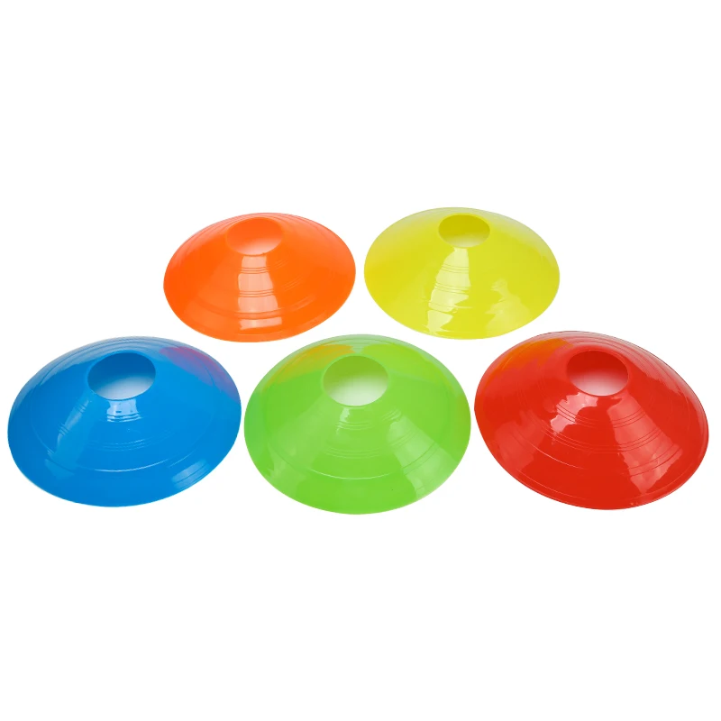 50 PCS Football training emblem disc circular mouth emblem disc road marking obstacle agile training cone small obstacle