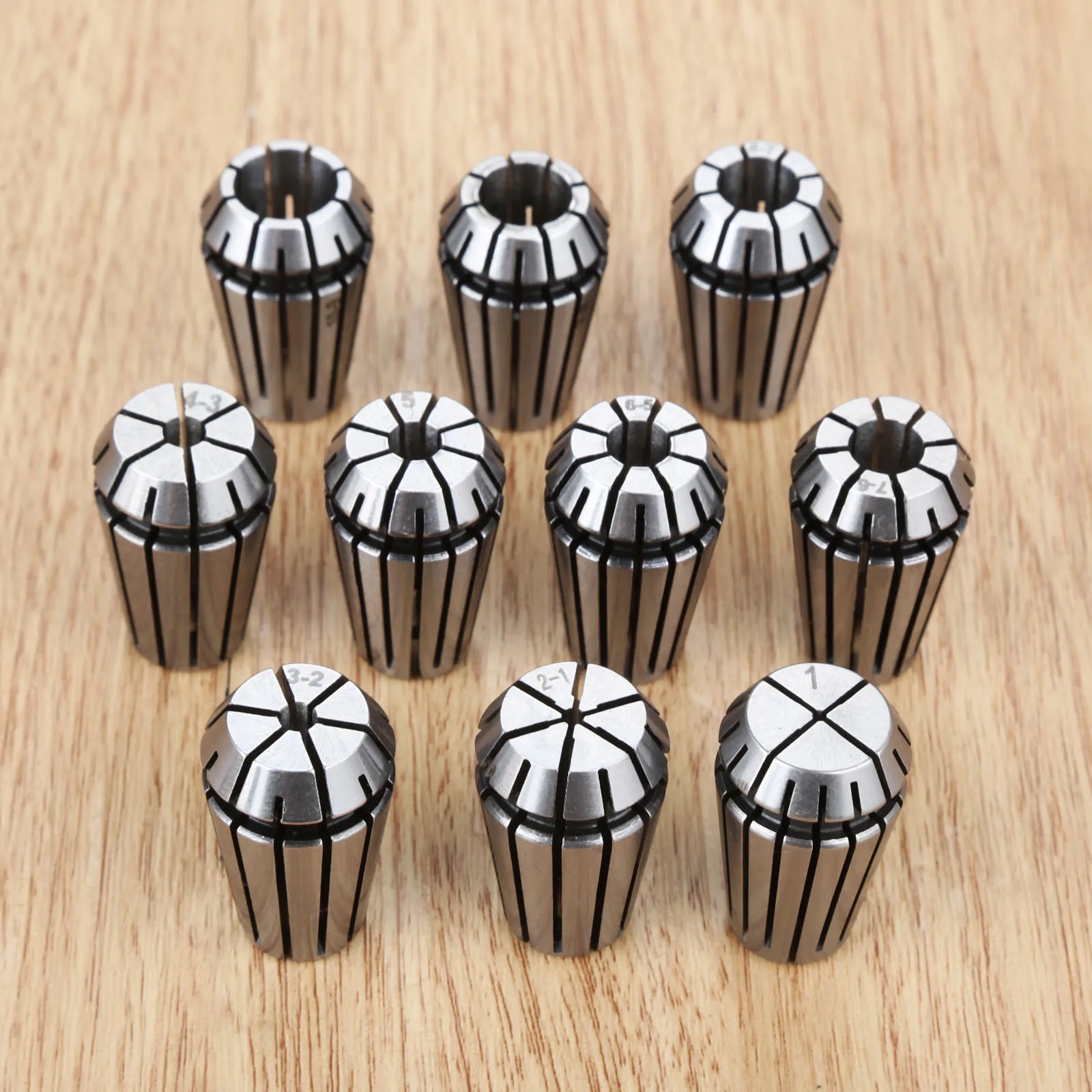 

10Pcs Formulated Spring Steel ER16 Spring Collet Machine For CNC Machine milling machines High Quality Tool Accessories 1mm-10mm