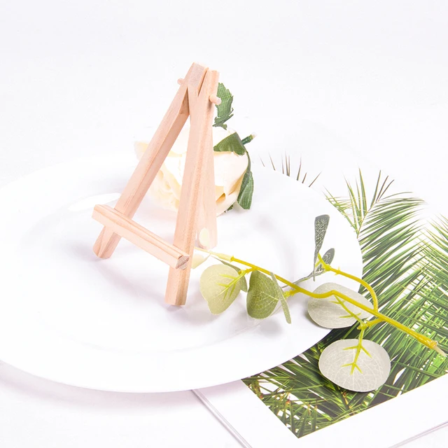 Natural Wood Mini Bamboo Easel Frame Display Meeting Wedding Table Number  Name Card Stand Display Holder F20174034 From Lindsay_sz, $3.8