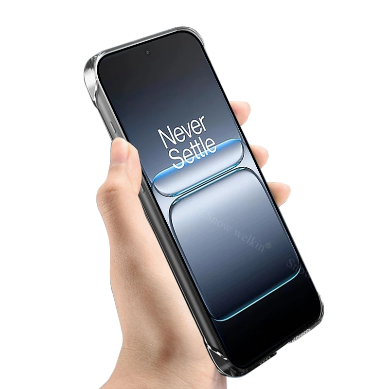 Frameless Slim Clear Transparent Plastic PC Hard Case For OnePlus