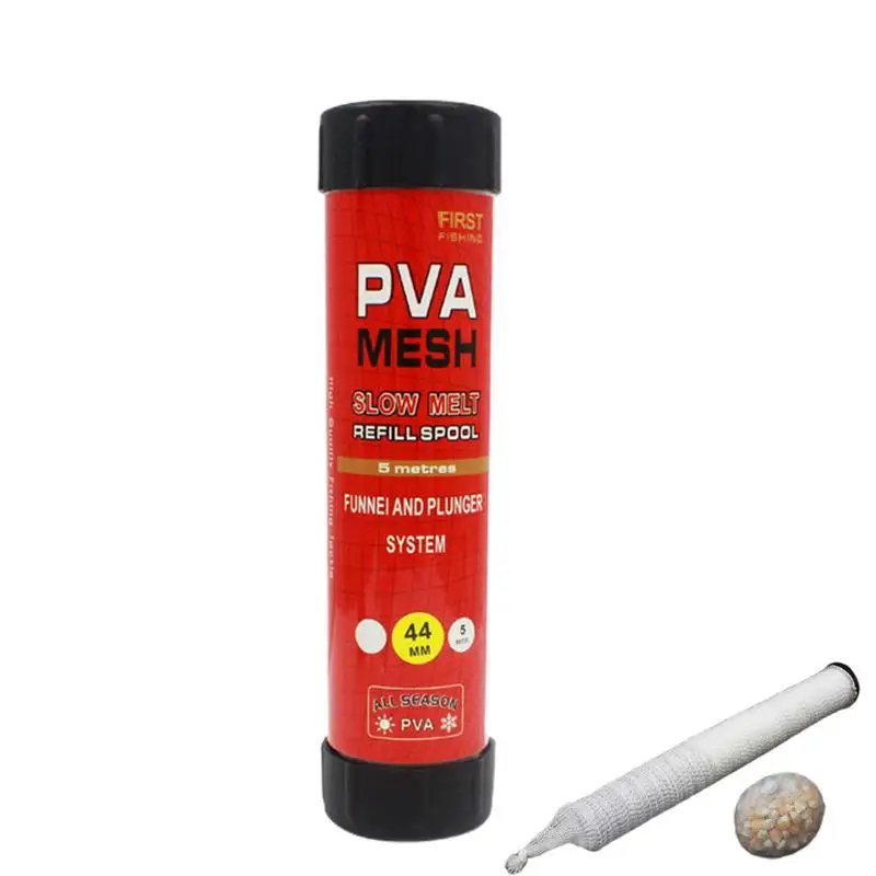 Ricarica Rete PVA 5 Metri X 37 Mm Per Pesca Alla Carpa - Calza Solubile In Acqua Per Boilies E Micropellet