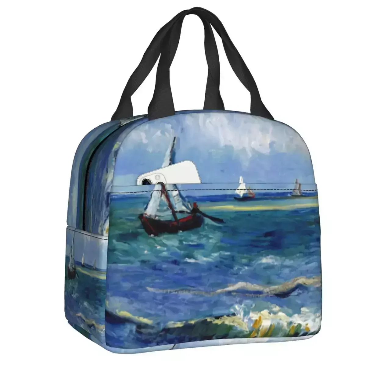 

Новинка 2023 г., изолированная сумка для ланча Винсента Ван Гога для работы, школы, водонепроницаемая Термосумка для ланча, детский женский Ланч-бокс