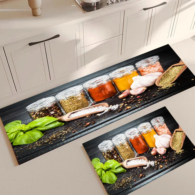 Kitchen Rug Durable Home Entrance Doormat High-end Kitchen Mats For Floor Waterproof House Hold Washable Non-slip Large Carpet