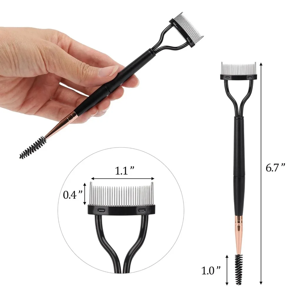 속눈썹 빗 속눈썹 분리 도구 마스카라 어플리케이터 속눈썹 브러쉬 래쉬 분리 도구 빗 아크 디자인 화장품 브러쉬 도구