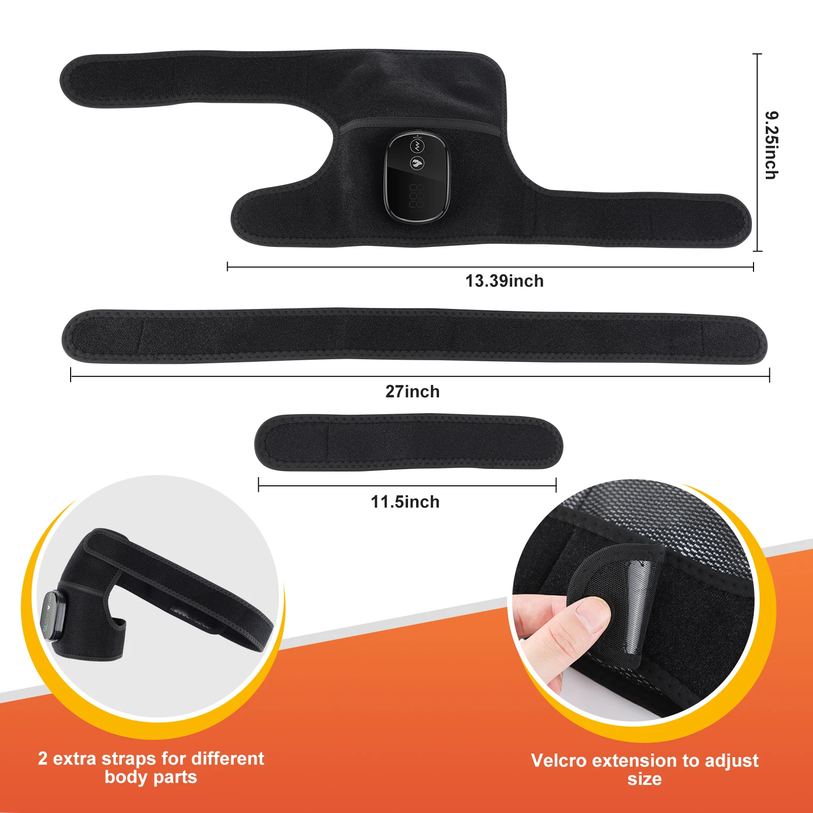 Heating Knee Massage Pad Protection Vibration Red Light Vibrador Joint Pain Relief Instrument Swelling Arthritis Leg Elbow 5