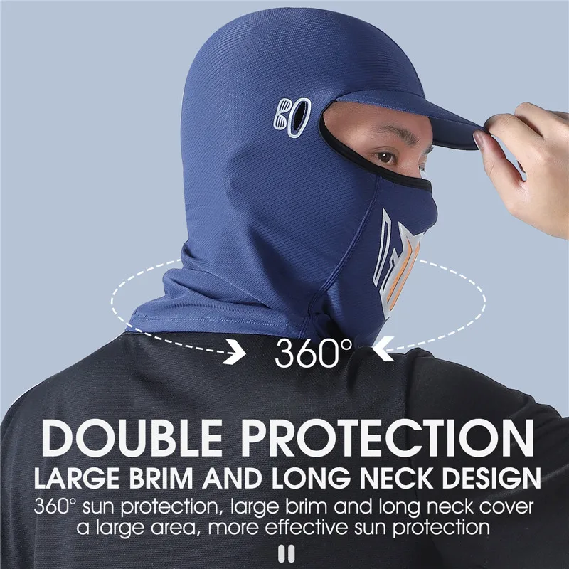 WEST BIKING Balaclava Cycling Cap Summer Cool Sports Running Hats Sun UV Protection Motorcycle Bike Full Face Cover Headwear