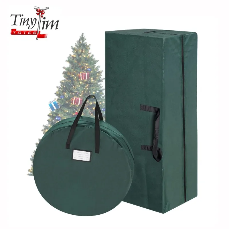 

Tiny Tim Totes 2-Piece Christmas Tree and Wreath Storage Containers Set All Holiday & Christmas Storage