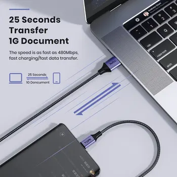 TOPK 3A Micro USB Type C Phone Charger Charging Cable Quick Charge Mobile Phone Cables Wire for Xiaomi Redmi Note 10 9 3
