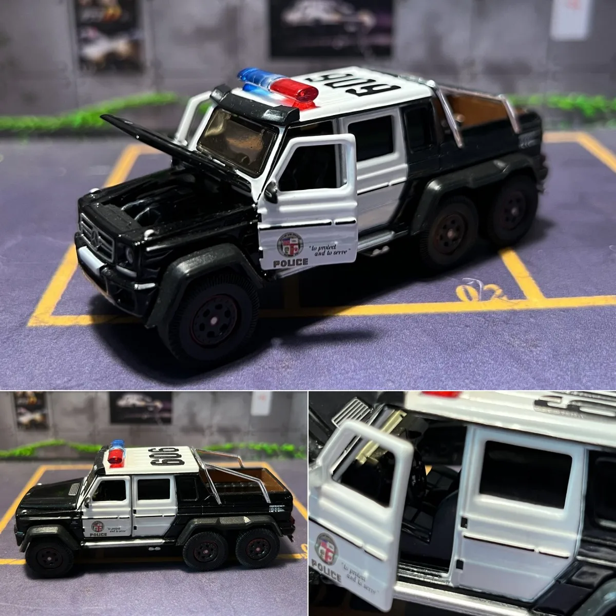 Mijo X Era 1/64 G63 Amg 6X6 Us Diecast Model Car