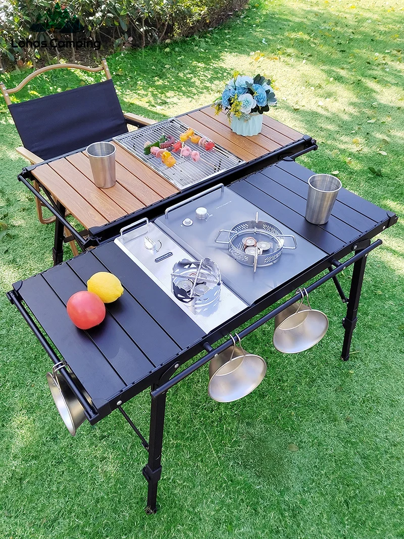 折りたたみテーブル 軽量 バックパック ロール 多機能 調節可能な脚