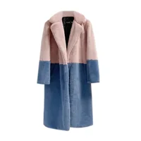 Plush Winter Coats Women Long Lapel Faux Fur Jacket Fluffy Luxury Artificial Fur Jacket Teddy Female Fake Natural Fur Coat Women 1