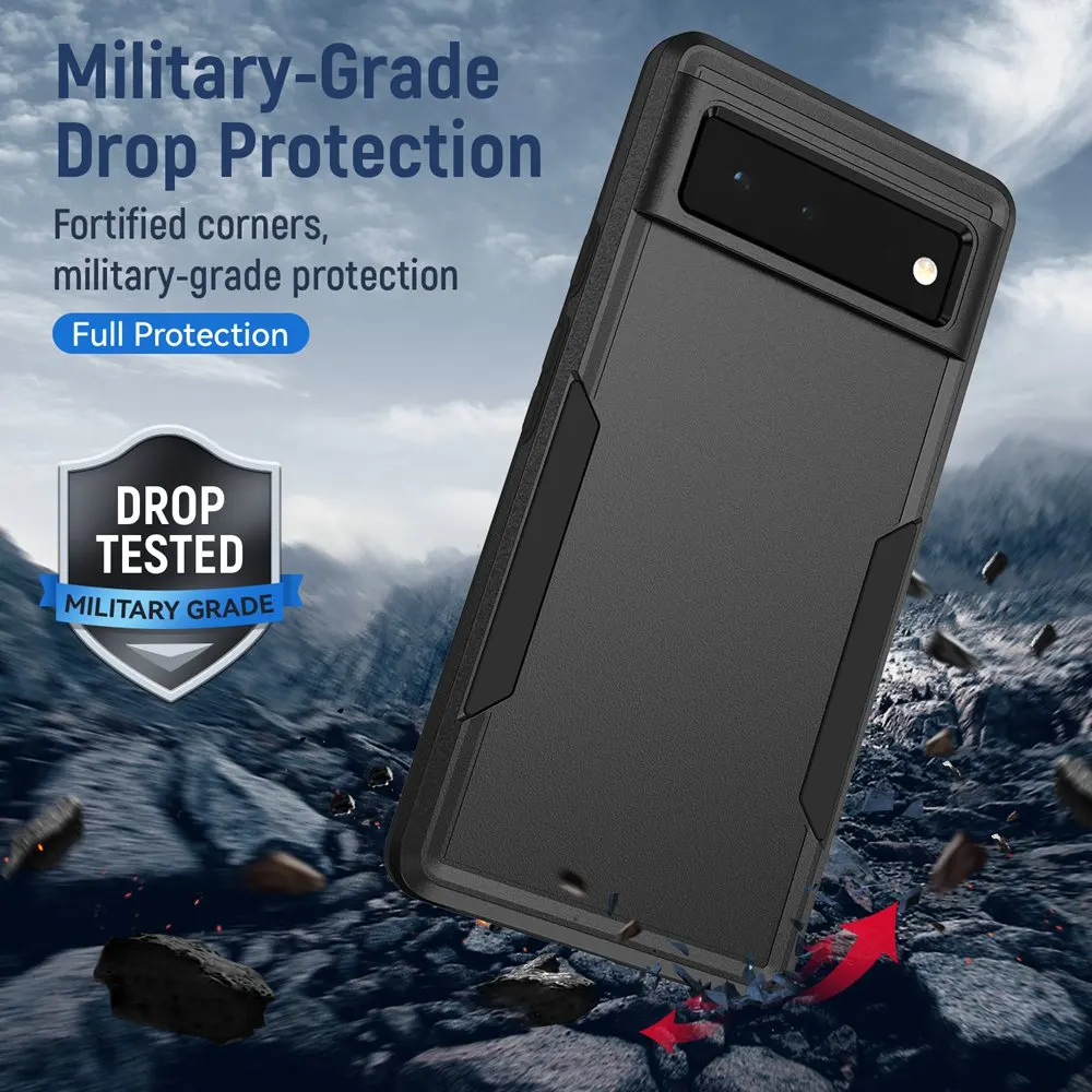 Shockproof Hybrid Dual Layer Phone Case - Sleek Protective Cover