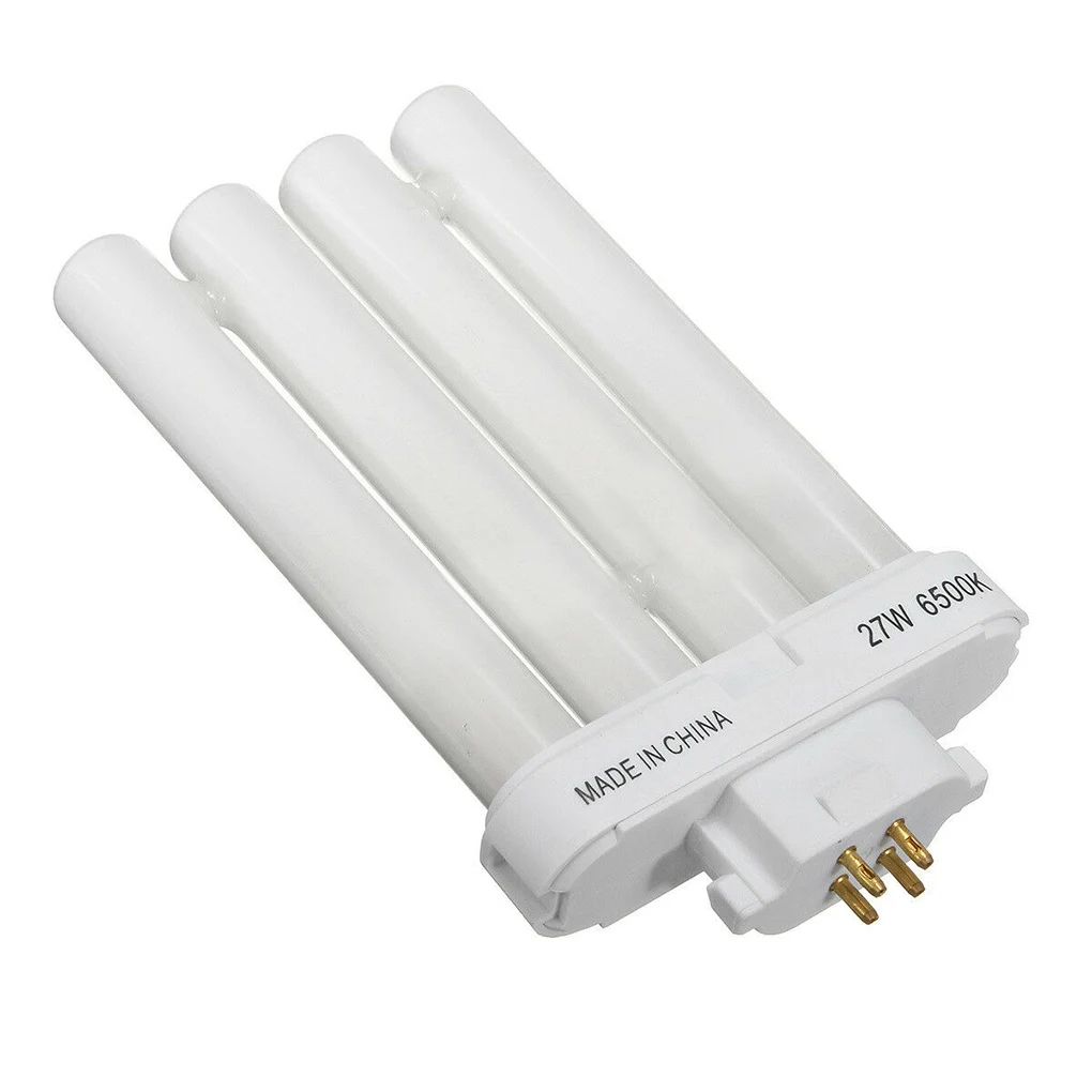 3/2/1PCS 27W 4-pin Quad Tube Compact Fluorescent Light Bulb Parts Working Lighting Accessory Household Office Dormitory Fluorescent Light Tubes