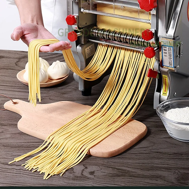 Stainless Steel Commercial Electric Fresh Noodle Making Machine Ramen Pasta Maker Dough Roller Sheeting Machine Price