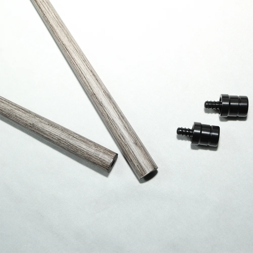 Wood Grain Carbon Fiber Shaft with foam Black Technology Low Deflection Pool Cue Front Part for Billiard Play/Break/Snooker Cue billiard shaft