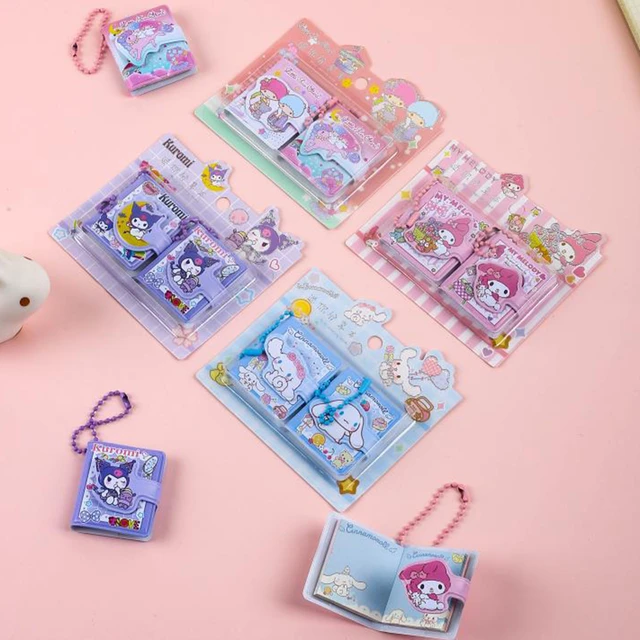 Ruunjoy Mini Sanrio Kuromi Portable Notebook My Melody Anime