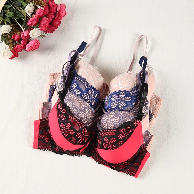 Free Shipping Women Sexy Plus Size D Cup Lift Breast Bra 5 Hooks Behind  Adjustable Push Up Bras New Thin Lace 7colors 6 Sizes - AliExpress