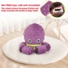 Octopus Soft Plush Toy Dogs Voice Plush Toy Interactive Dog Chew Toys Plush Stuffing Pet Supplies Dog Toys for Small Medium Dogs 6