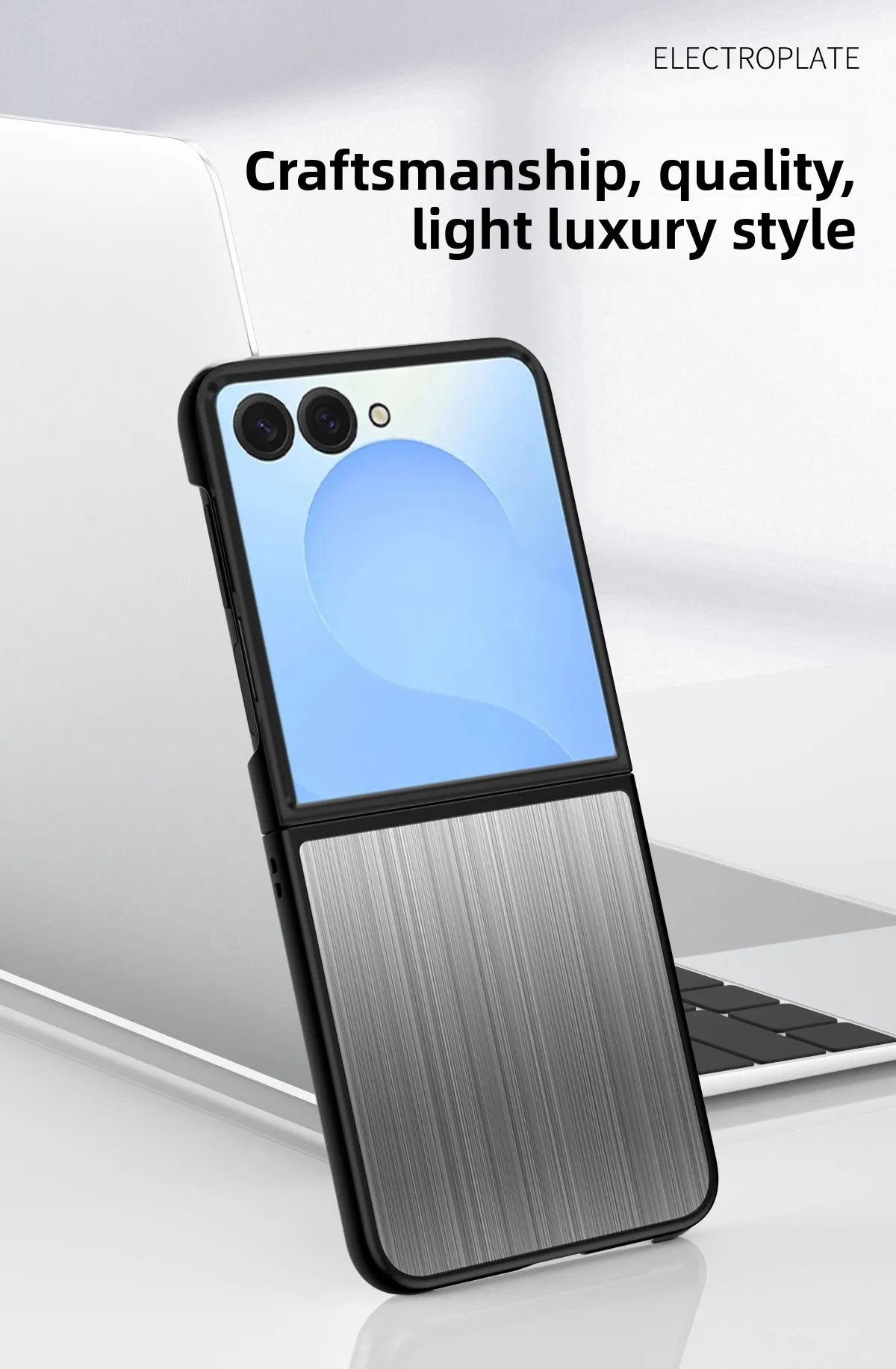 Luxury Ultra Thin Brushed Stainless Steel Shockproof Phone Case