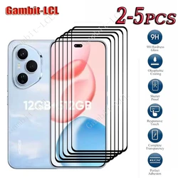 3D Curved Edge Tempered Glass Screen Protector - Pack of 2 - 5 PCS - 2PCS Black (Honor 400 Pro Global)