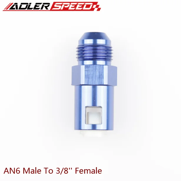 ADLERSPEED AN6-5/16 AN-6-3/8 AN8-3/8 암 빠른 연결 연료 라인 레일 어댑터, 파란색