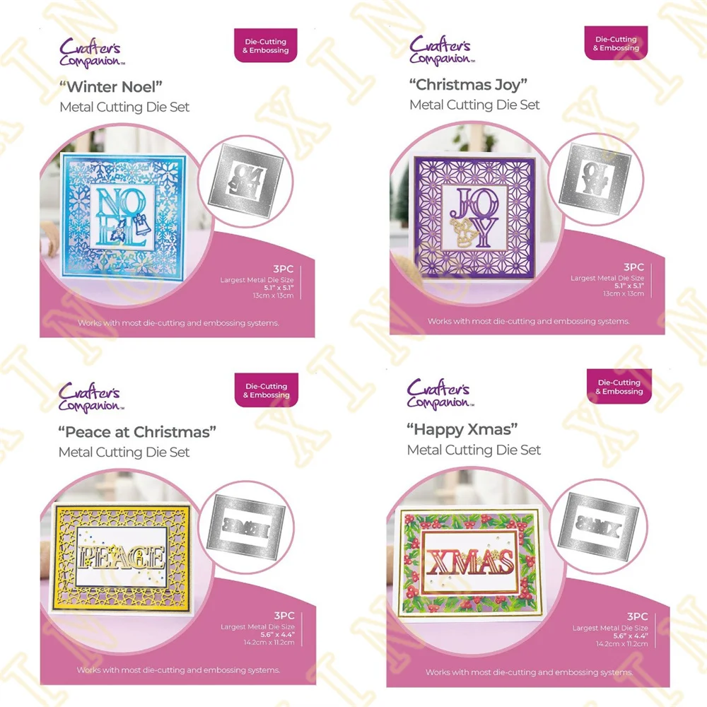 

Christmas Joy Happy Xmas Metal Craft Cutting Dies DIY Scrapbook Paper Diary Decoration Card Handmade Embossing 2023 New Product