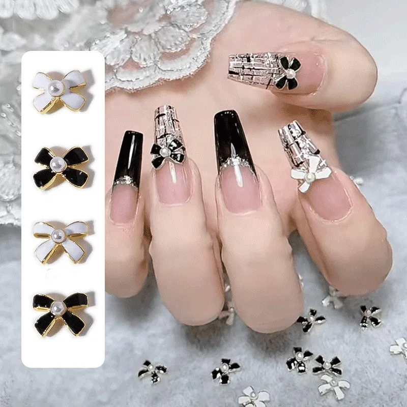 

10 шт., галстуки-бабочки для ногтей