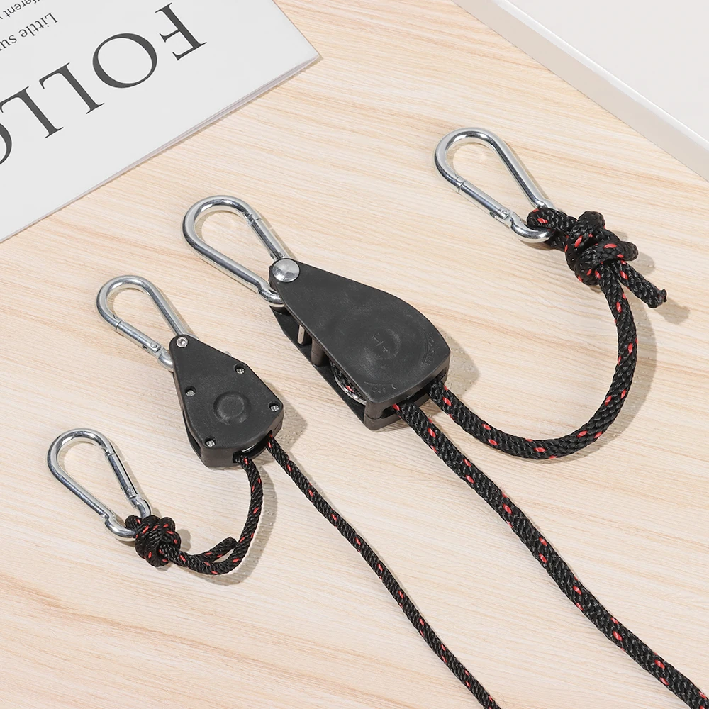 1/2 PCS Tent Adjustable Rope Fastener Fixed Buckle Pulley Tensioner Ratchet Hangers Lights Lifting Camping Awning Wind Rope camping tent fasteners tent rope tightener camping cord buckles ratchet hanger camping rope buckle rope tie down ratchet