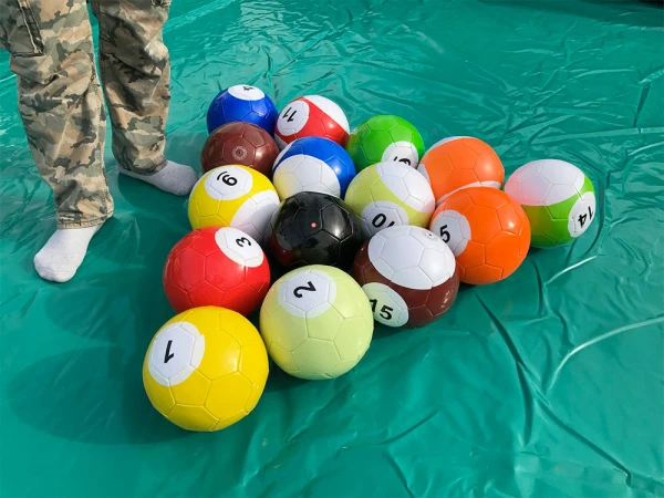 Inflatable Billiards PoolInflatable Snooker Ball Game Soccer Pool Table Inflatable Billiard Ball