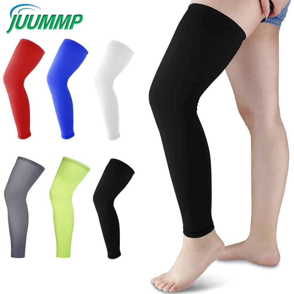 

1Pcs Full Leg Sleeves Long Compression Leg Sleeve Knee Sleeves Protect Leg, for Man Women Basketball, Arthritis Cycling Football