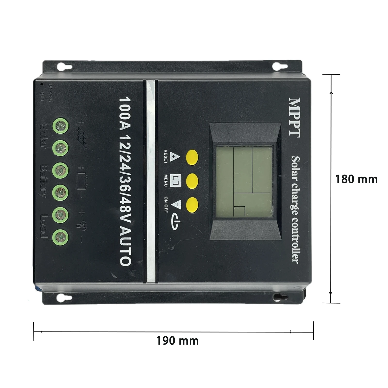 MPPT 태양광 충전 컨트롤러, 자동 레귤레이터 PV 배터리 충전기, LCD 듀얼 USB, 중국 공장, 60A, 80A, 100A, 12V, 24V, 36V, 48V