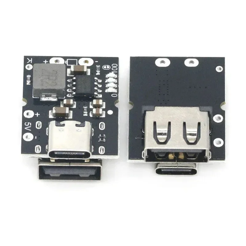 Type-C USB 5V 2A 부스트 컨버터 스텝 업 전원 모듈 리튬 배터리 충전 보호 보드 DIY 충전기 용 LED 디스플레이 USB