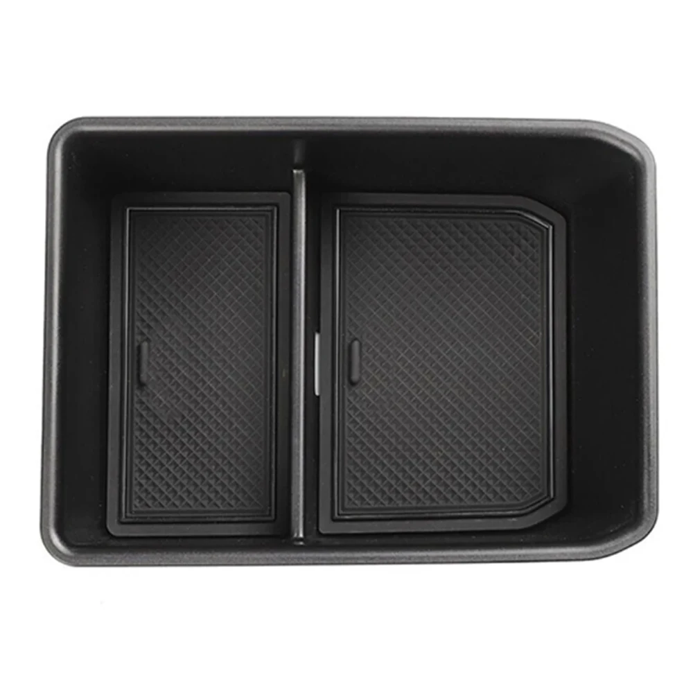 Car Console Organizer Car Armrest Storage Box For Q4 E-Tron-Center Console Tray Organizer ABS Secondary Container Storage