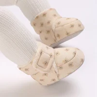 Toddler Soft Sole Boots Non-slip Bottom Winter Warm Cozy Baby Girls Boys Infant Crib Shoes Newborn Thick Cotton Boots Footwear 6