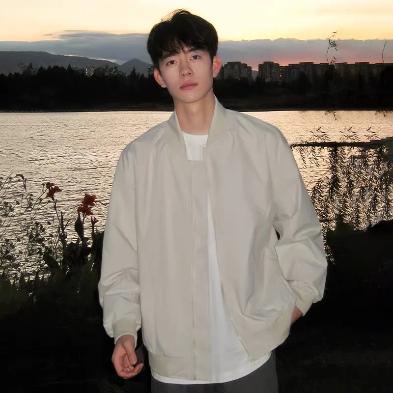 따뜻한 면 재킷 남성용 야구 스타일 겨울 코트 파일럿 작업복 재킷 소년용 가을 겨울 루즈핏 긴팔 지퍼