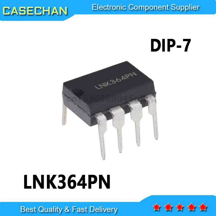 10 Piezas De IC LNK364PN LNK364 DIP-7 - Interruptor Offline HV, Nuevo, Ideal Para Reparaciones Electrónicas