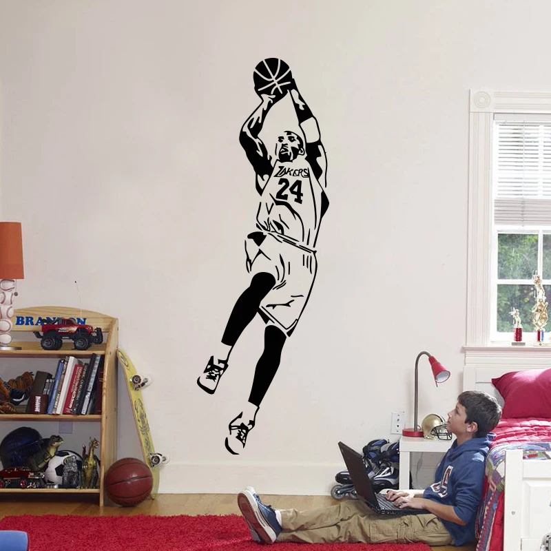 

Kobe Wall Decals Sticker Basketball Players Home Decor Vinyl Star Sport For Kids Plane Portrait,kobe