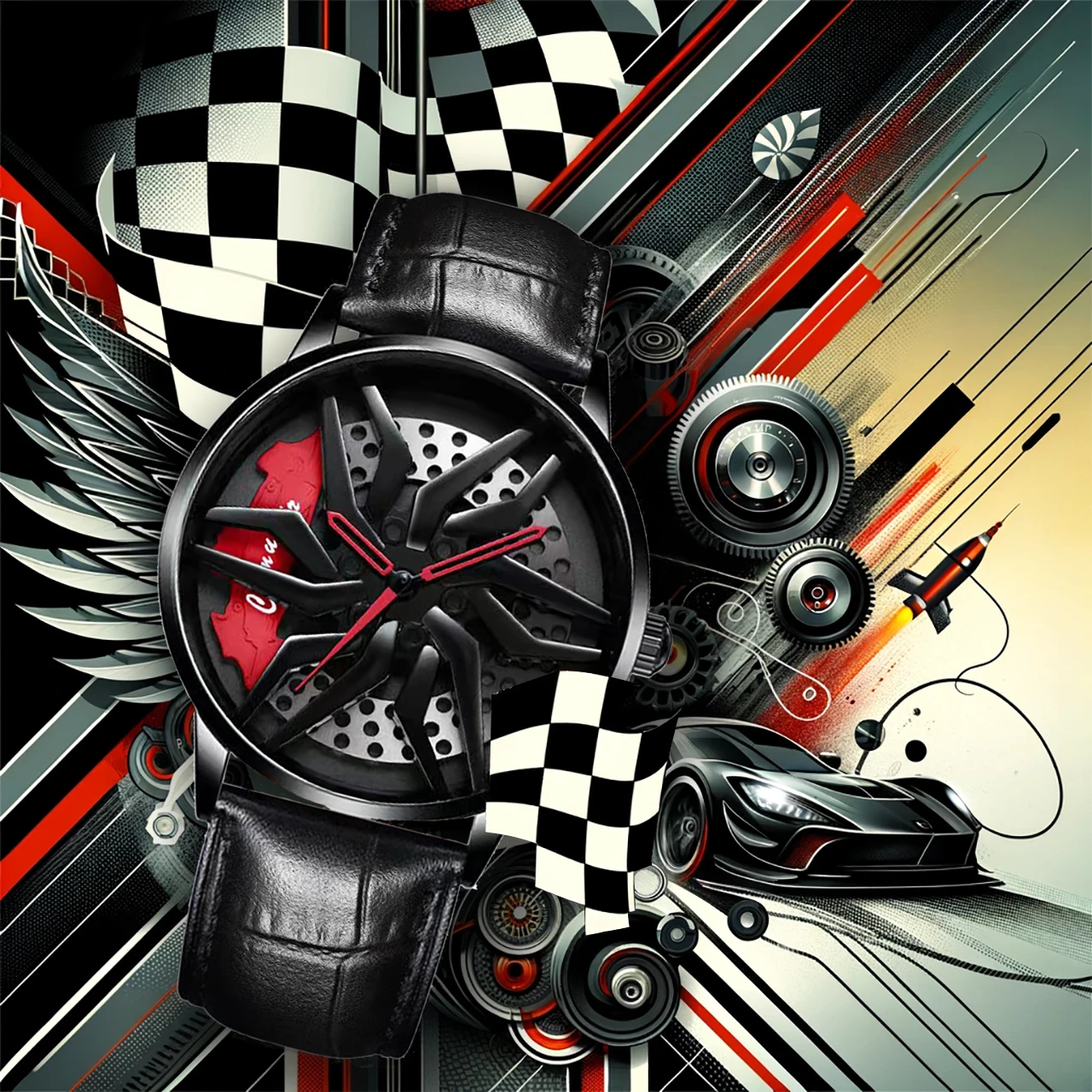New Watch for Men's Leisure Sports Style with Novel and Cool Quartz Watch for Men