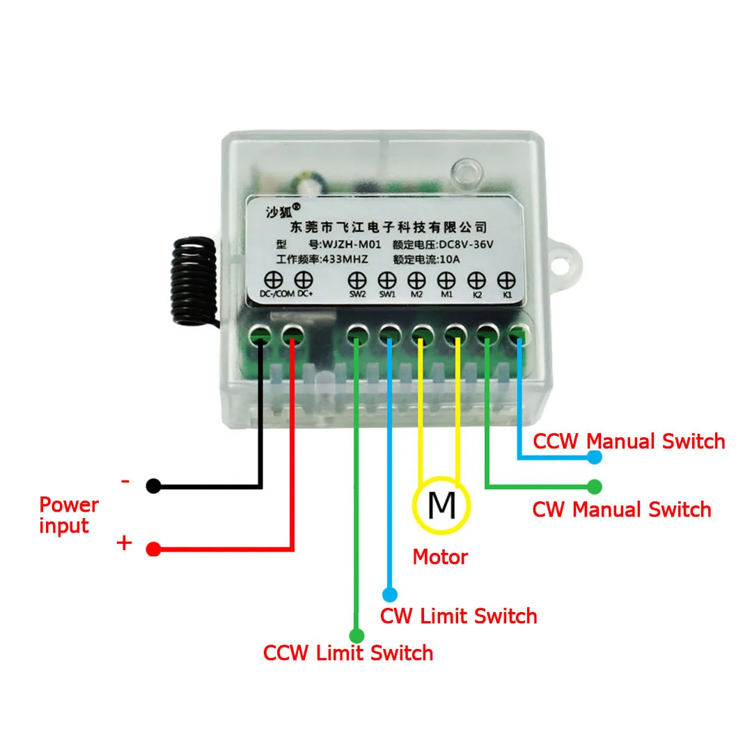 cw e de ccw do motor linear dc12v 24v 36v 04