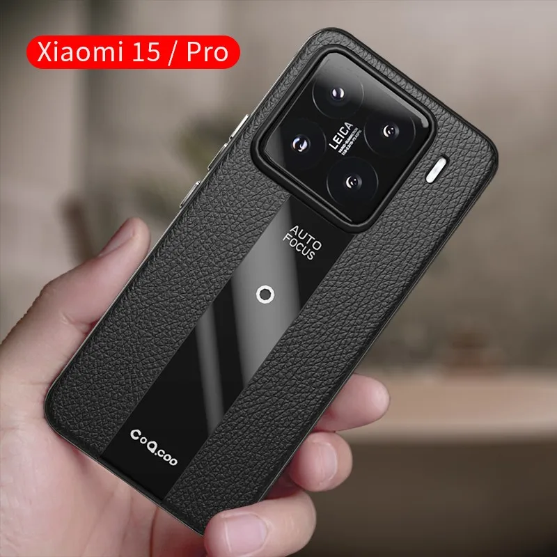 Luxury Stylish Leather Case with Camera Protection and Shockproof Shell - Soft Back Phone Cover