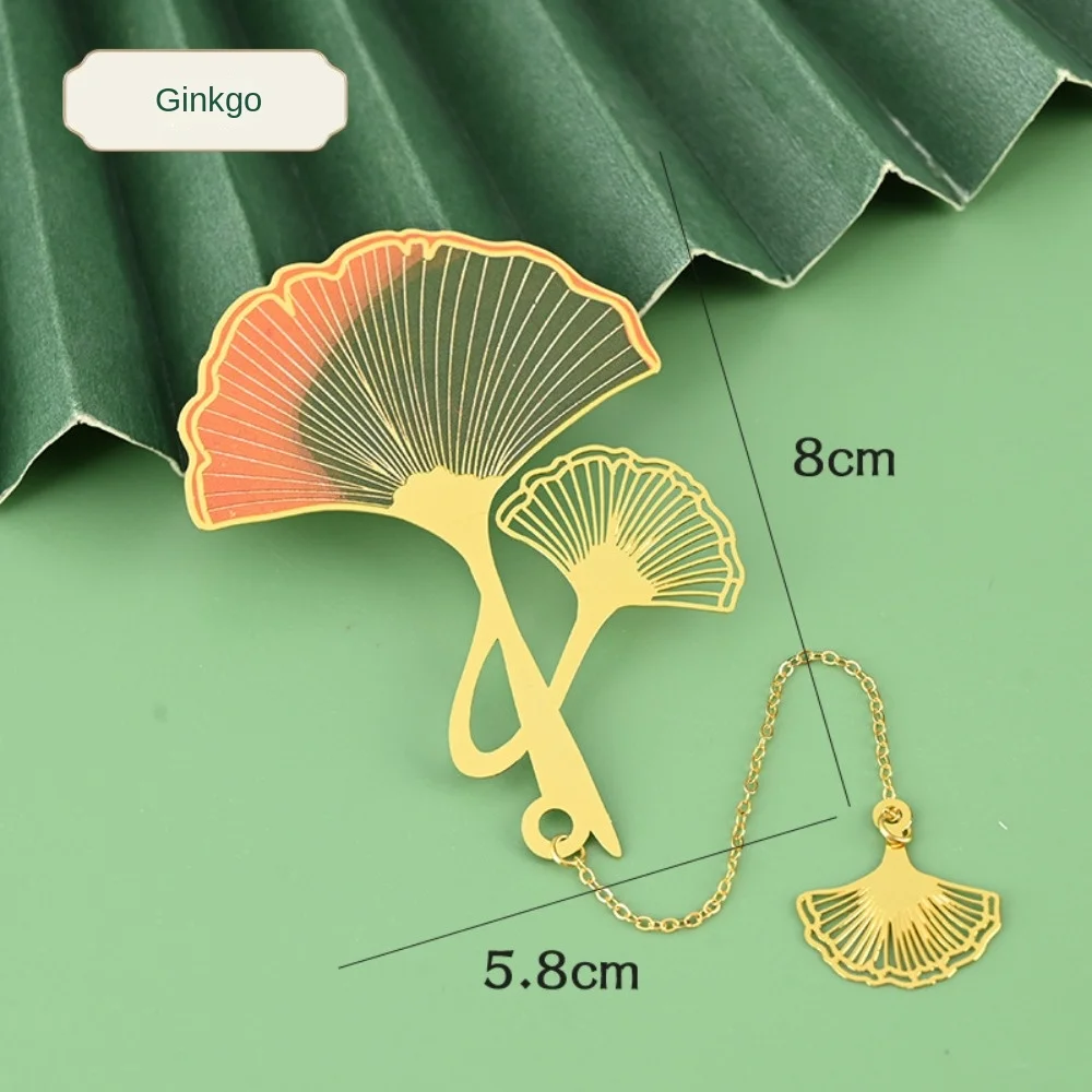 Stationery Pendant Metal Bookmark Roses Lotus Leaf Lotus Leaf Book Mark Dragonfly Rose Bookmark Reading