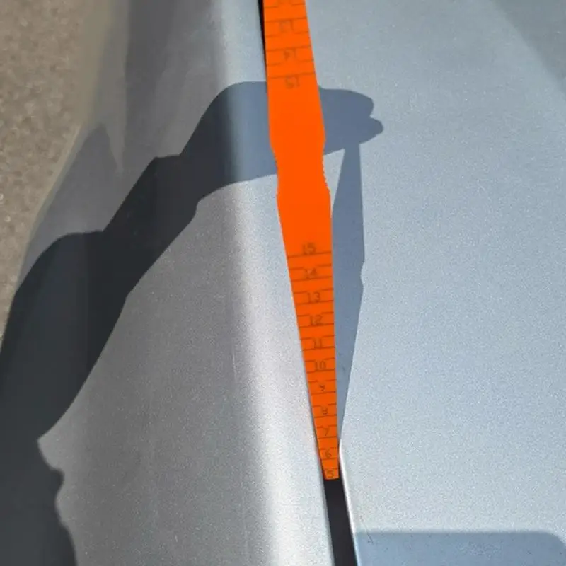Taper Gauges Tool Panel Clearance Alignment Gauges Car Vehicle Measuring Tool Taper Feeler Measuring Tool, Orange