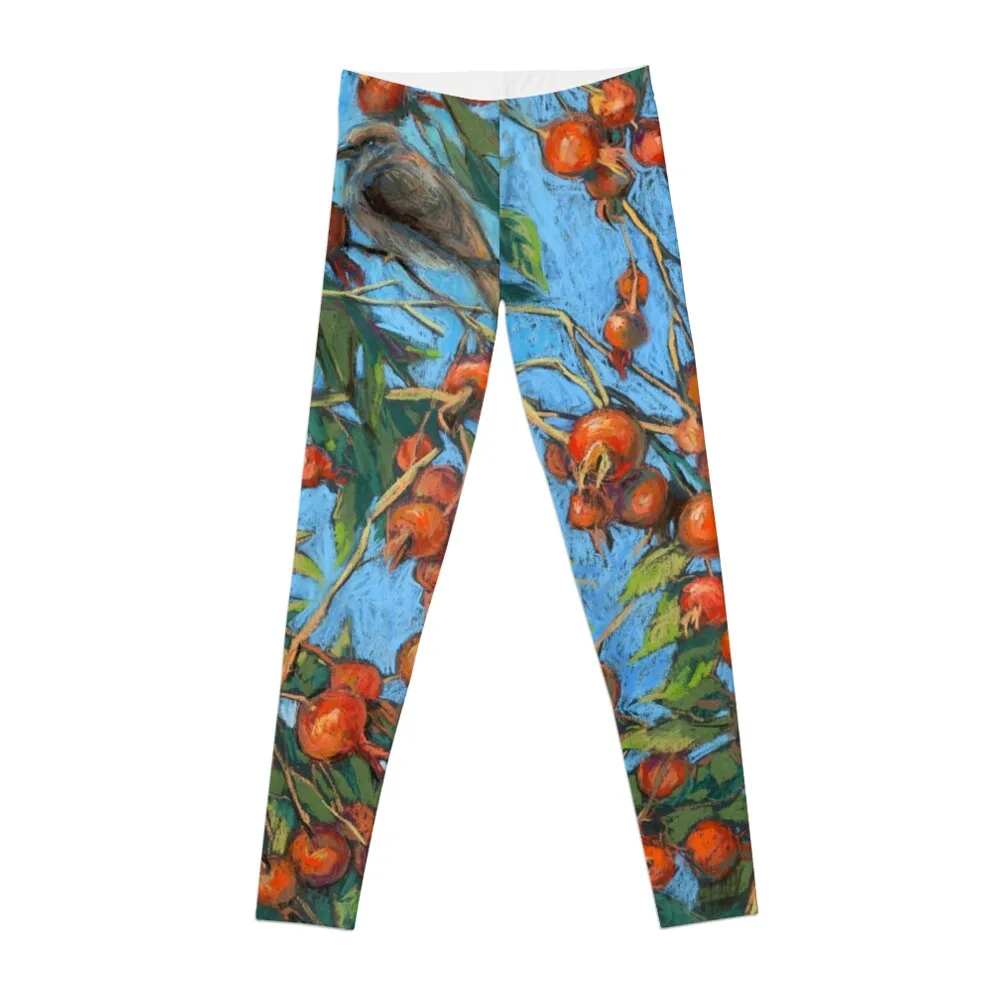 

Sparrow Among In a Dog Rose Bush Leggings sports tennis for Women's sportswear Legging sport Womens Leggings