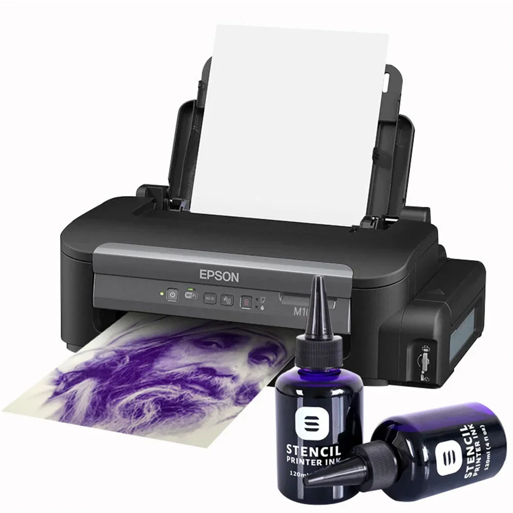 120ml Tattoo Stencil Printer Ink 4oz Transfer Tracing Paper A4 Inkjet Transfer Machines Dedicated Ink Tattoo Accessories